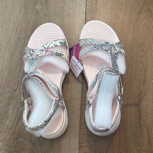 Skechers Pink Ultra Go Sandals